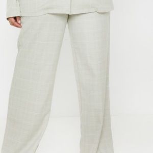 checkered business pants